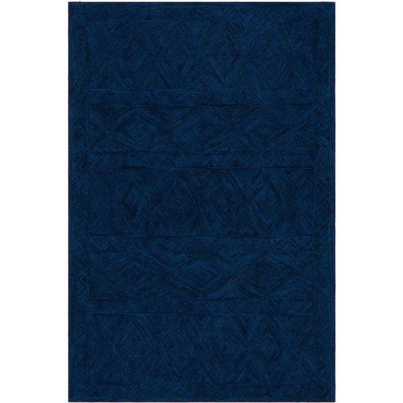 Metro Blue Hand-Tufted Wool 3' x 5' Area Rug