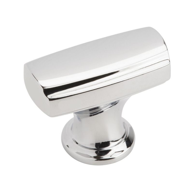 Polished Chrome T-Handle Cabinet Knob with Mounting Hardware