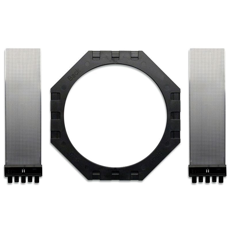 Black Plastic and Aluminum In-Ceiling/In-Wall Speaker Brackets