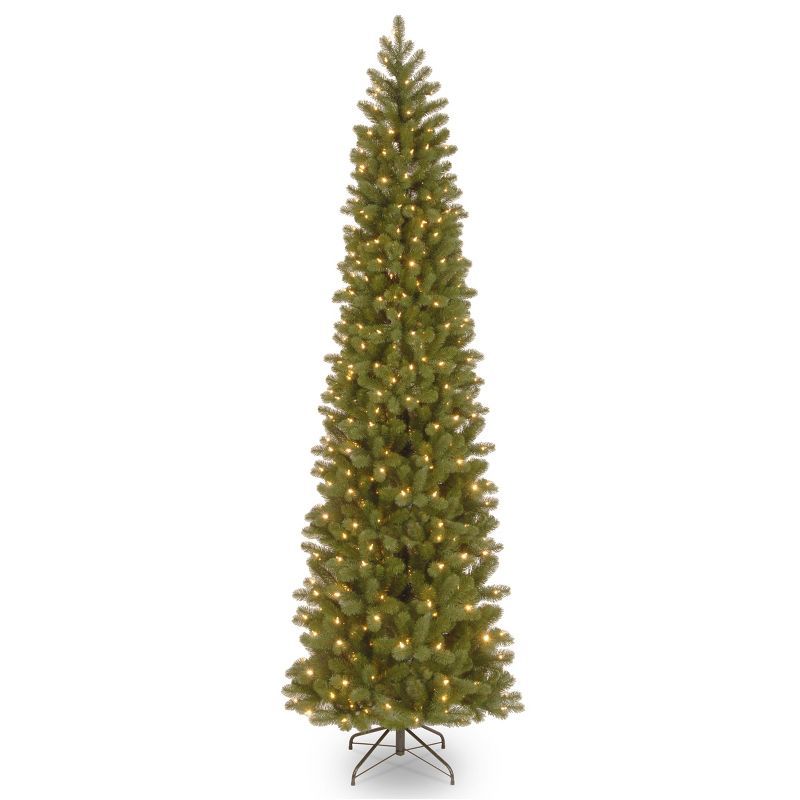 9-Foot Prelit Slim Douglas Fir Artificial Christmas Tree with Clear Lights