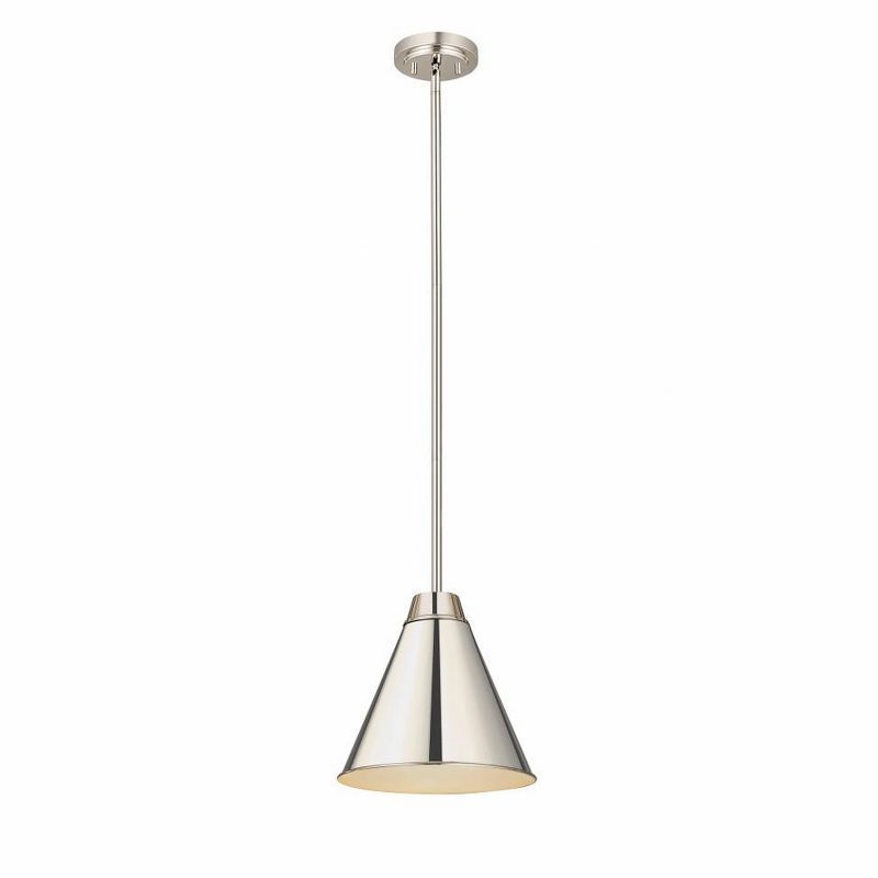 Eaton Polished Nickel 12" LED Pendant Light