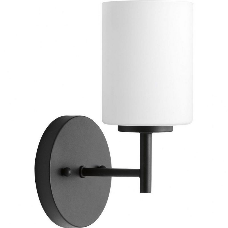 Dimmable Black Cylinder Direct Wired Vanity Light