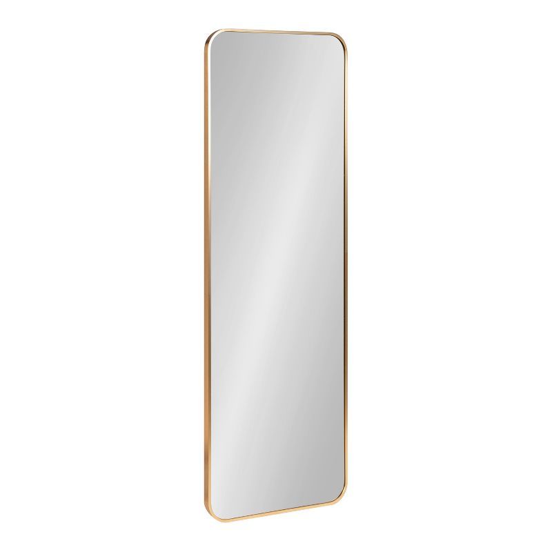 Zayda 48" Gold Aluminum Rectangular Wall Mirror