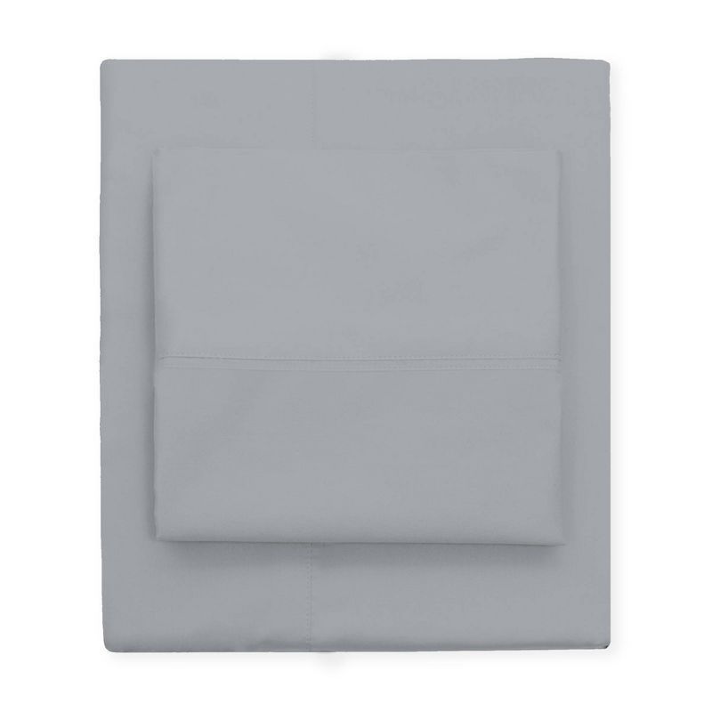 Luxurious Infinity Sateen Weave Light Gray Cotton Pillowcase Set