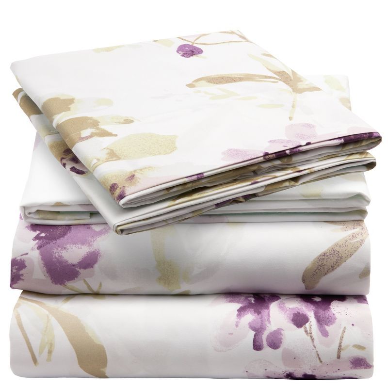 Madison Purple Full Microfiber Deep Pocket Bed Sheet Set