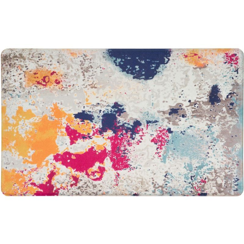 Modern Abstract Multicolor Anti-Fatigue Standing Mat 18" x 30"