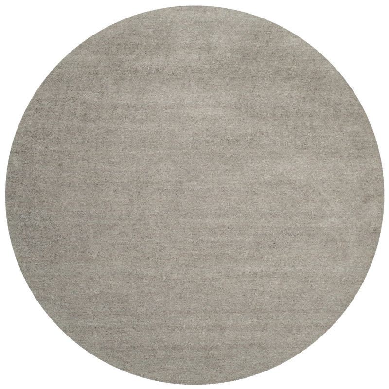 Elysian Gray Hand-Tufted Wool Round Rug