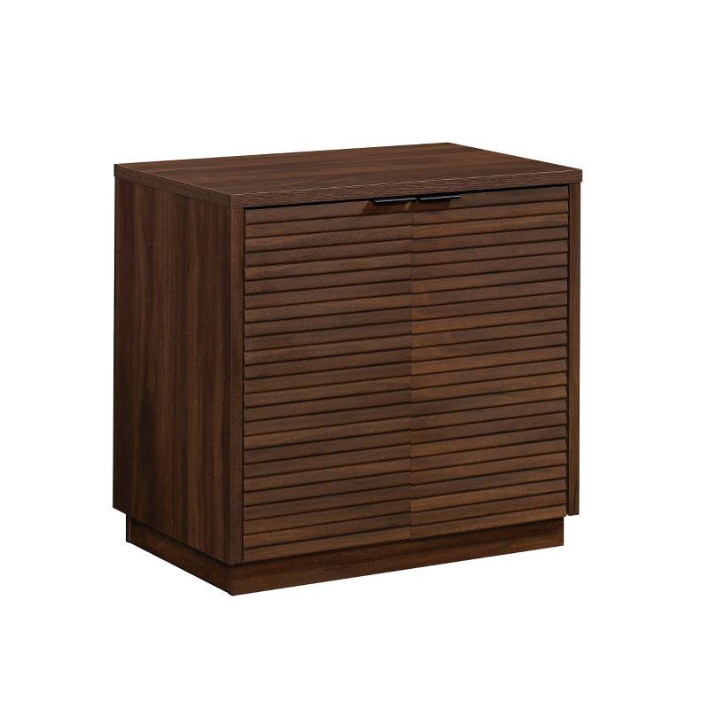 Spiced Mahogany 2-Door Office Storage Cabinet with Adjustable Shelves