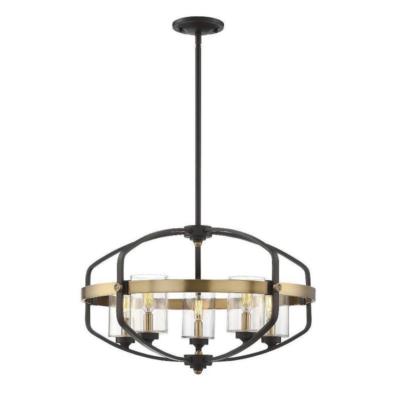Kirkland English Bronze & Warm Brass 5-Light Bohemian Pendant
