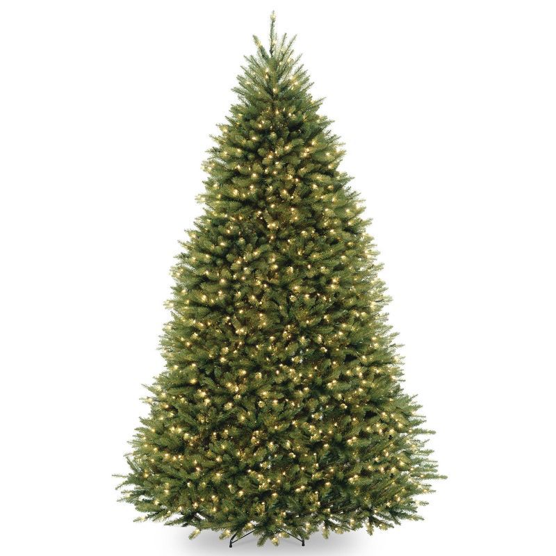 9' Pre-Lit Dunhill Fir Hinged Artificial Christmas Tree with Clear Lights