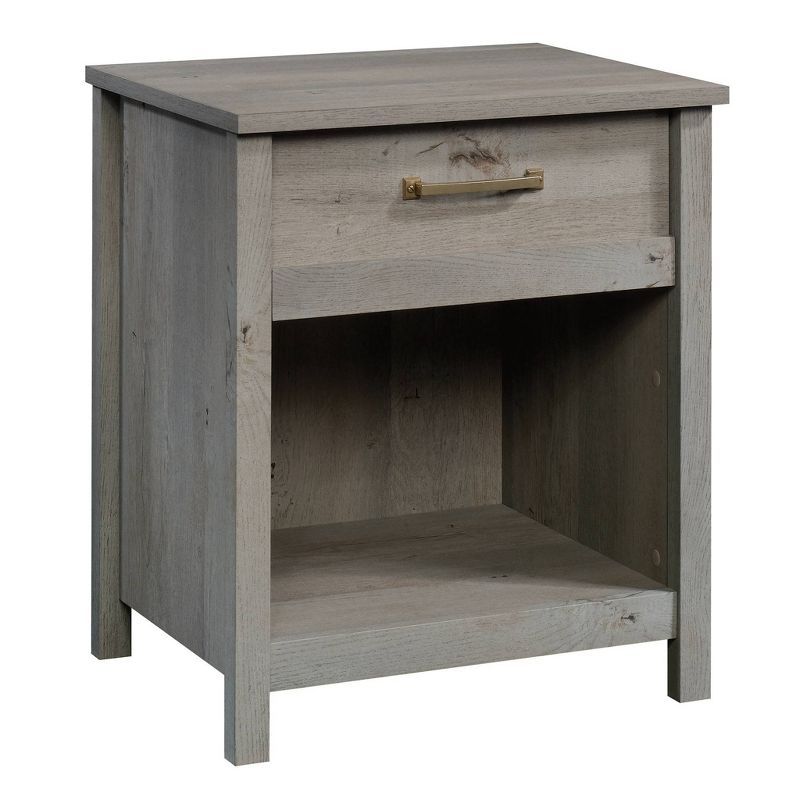 Mystic Oak Vintage-Inspired Nightstand with Storage Drawer