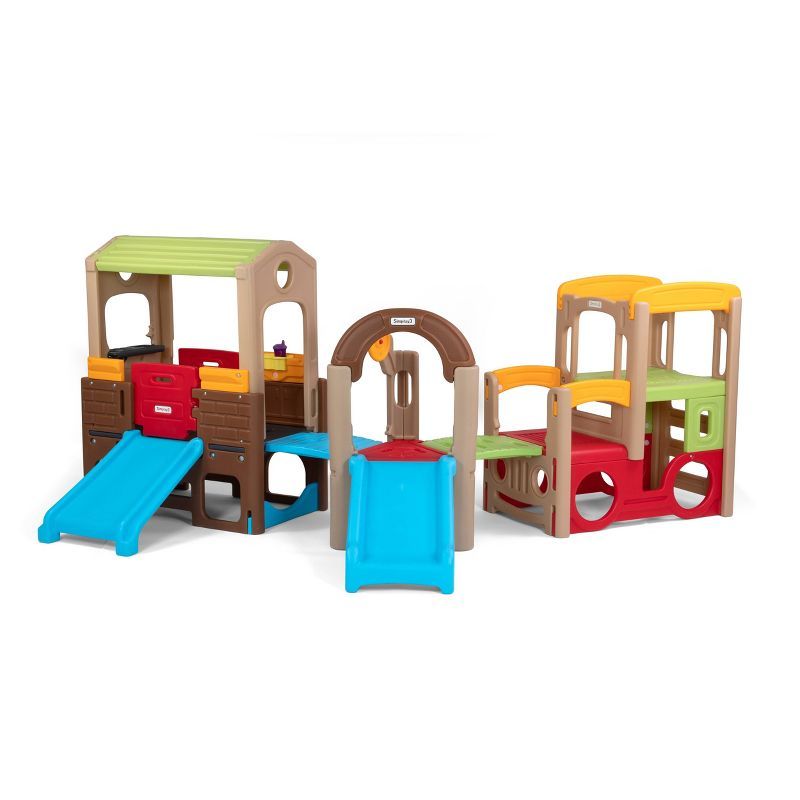 Young Explorers Colorful Modular Play System with Slides and Climbers