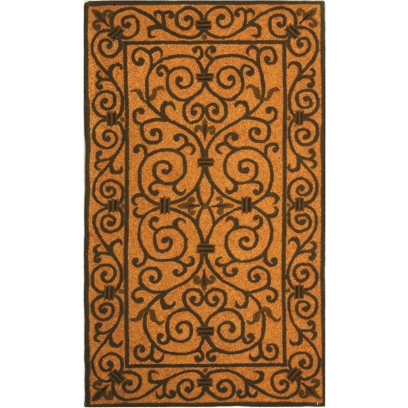 Chelsea Hand-Knotted Ivory Floral Wool Area Rug