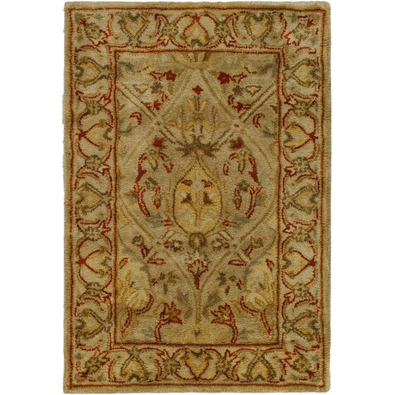 Persian Legend Green and Beige Wool Area Rug