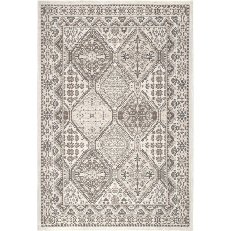 Becca Vintage Tile Beige 8' x 10' Easy Care Area Rug