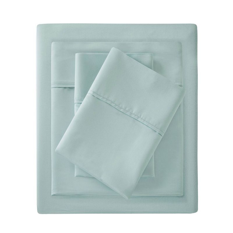 Seafoam Cotton Blend California King 4pc Sheet Set