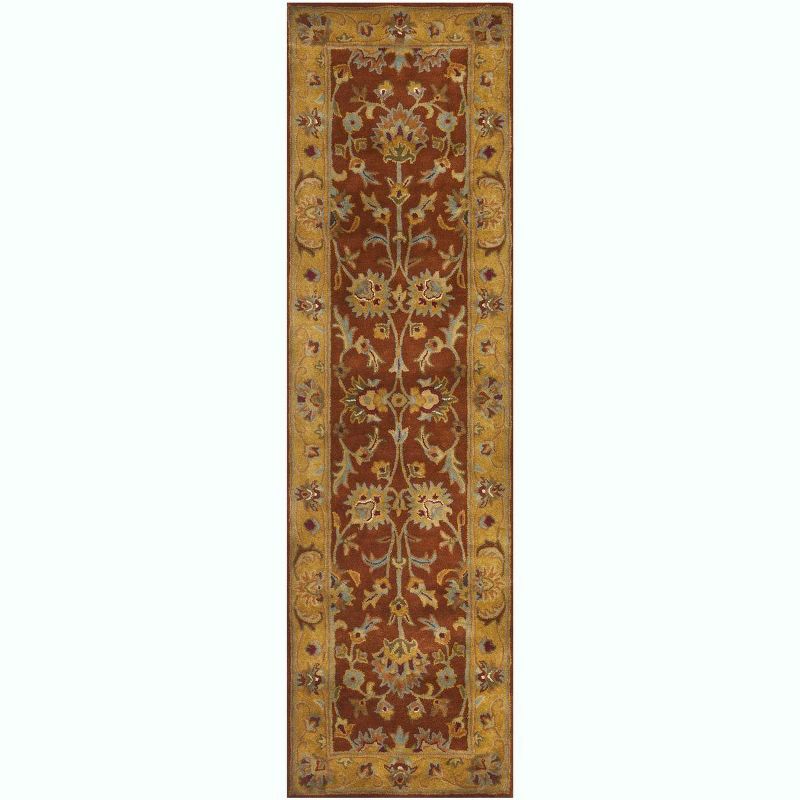 Handmade Red Wool Tufted Rectangular Area Rug 2' x 3'