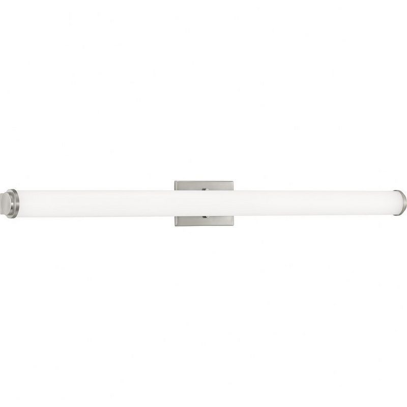 Brushed Nickel 48" LED Linear Bath Bar with Acrylic Diffuser