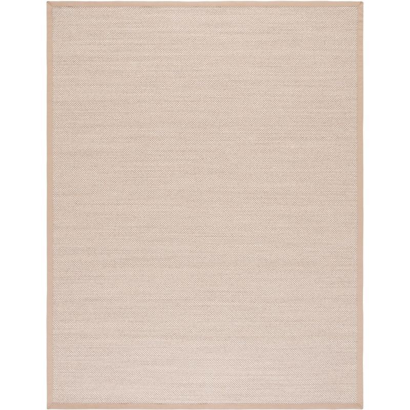 Hand-Knotted Marble Linen 8' x 10' Natural Fiber Area Rug