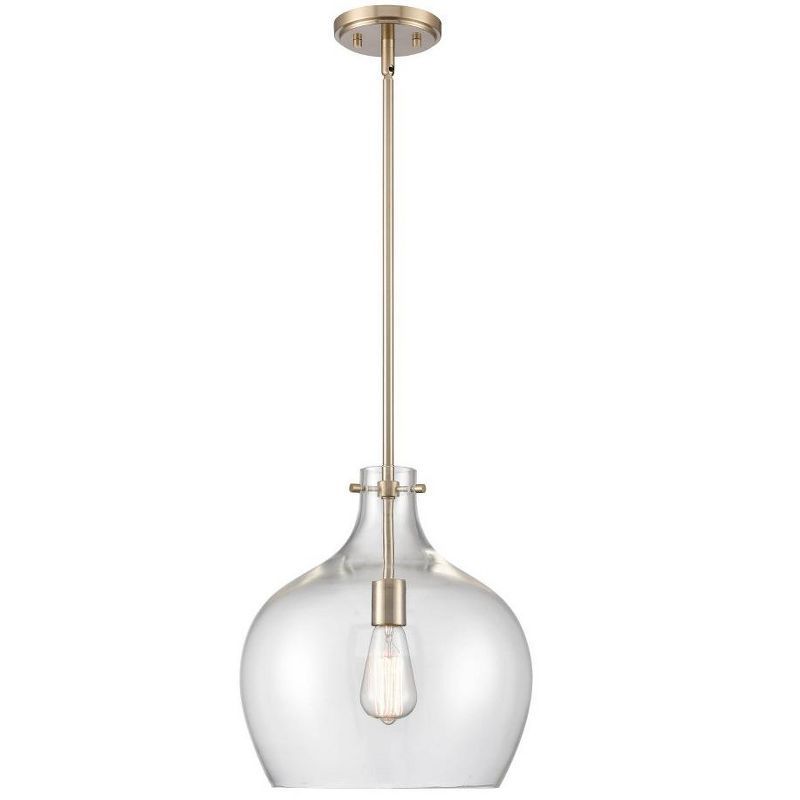 Elegant Modern Gold Glass Pendant Light for Indoor/Outdoor Use