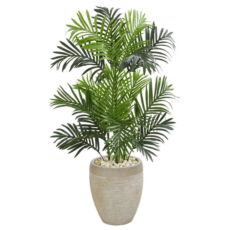 Tropical Paradise Palm 42" Artificial Floor Plant with Sand Colored Planter