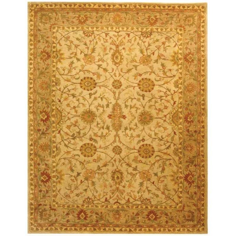 Elegant Ivory Hand-Tufted Wool Area Rug 90"x8"
