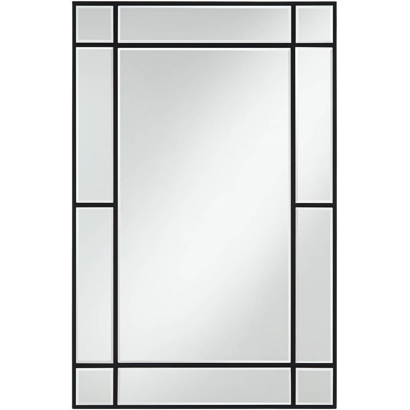 Barrett 46" Rectangular Black Wood Vanity Mirror