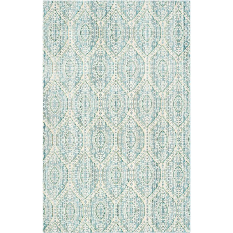 Alpine Cream Hand-Knotted Synthetic 4' x 6' Area Rug