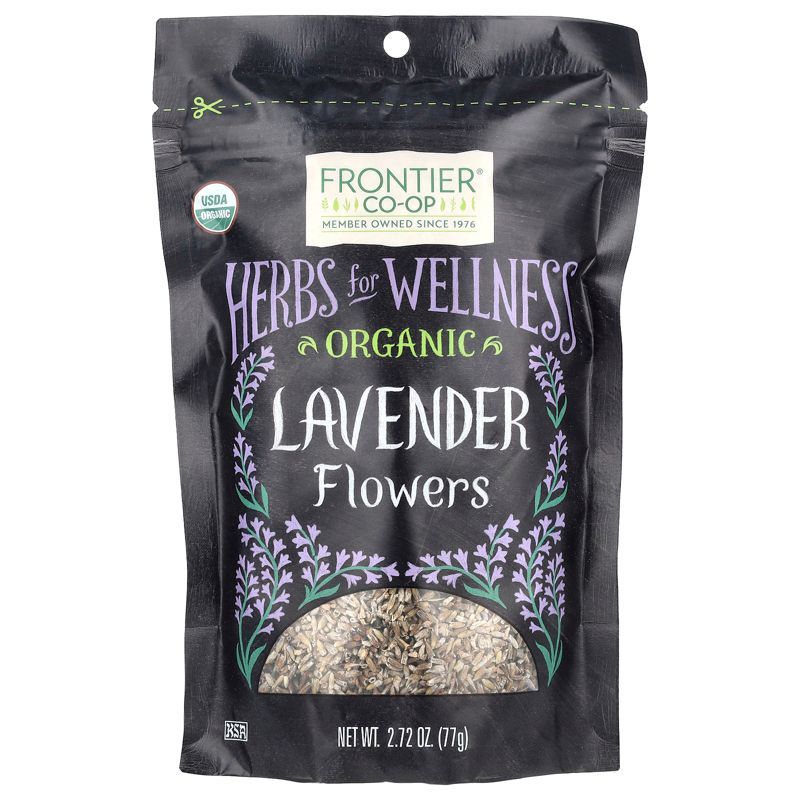 Organic Lavender Flowers Herbal Tea in Resealable Bag