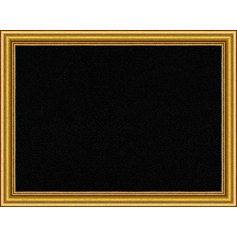 Townhouse Gold Black Wood Framed Corkboard, 32x24