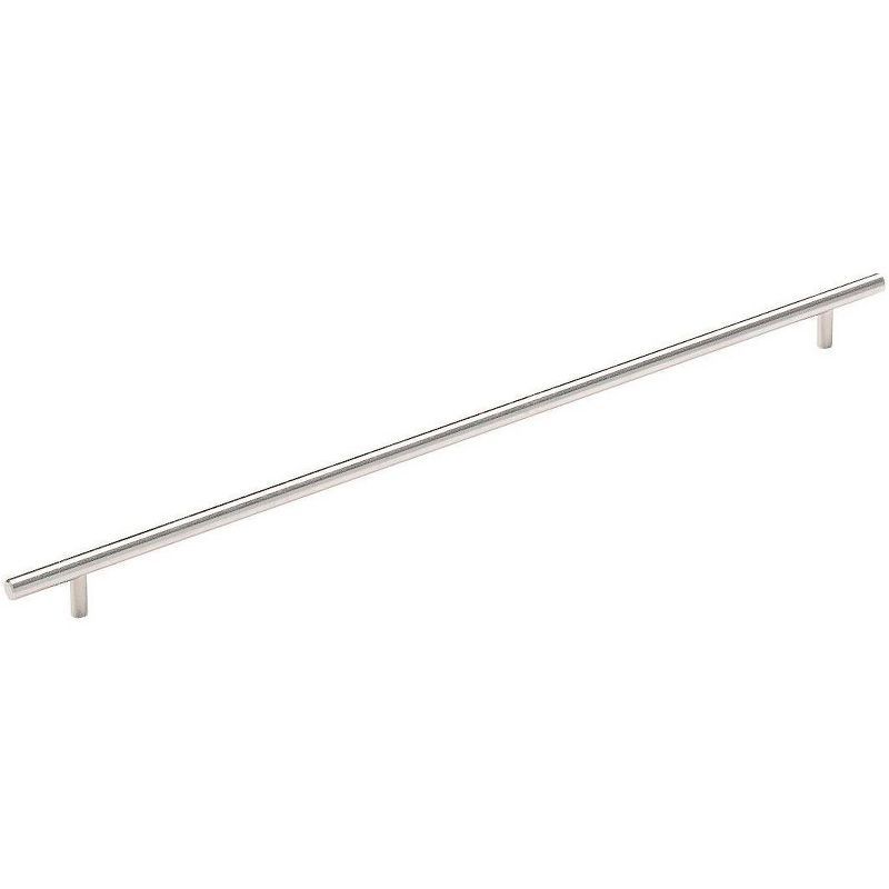 Sterling Nickel 18-7/8 Inch Modern Bar Pull with Mounting Hardware