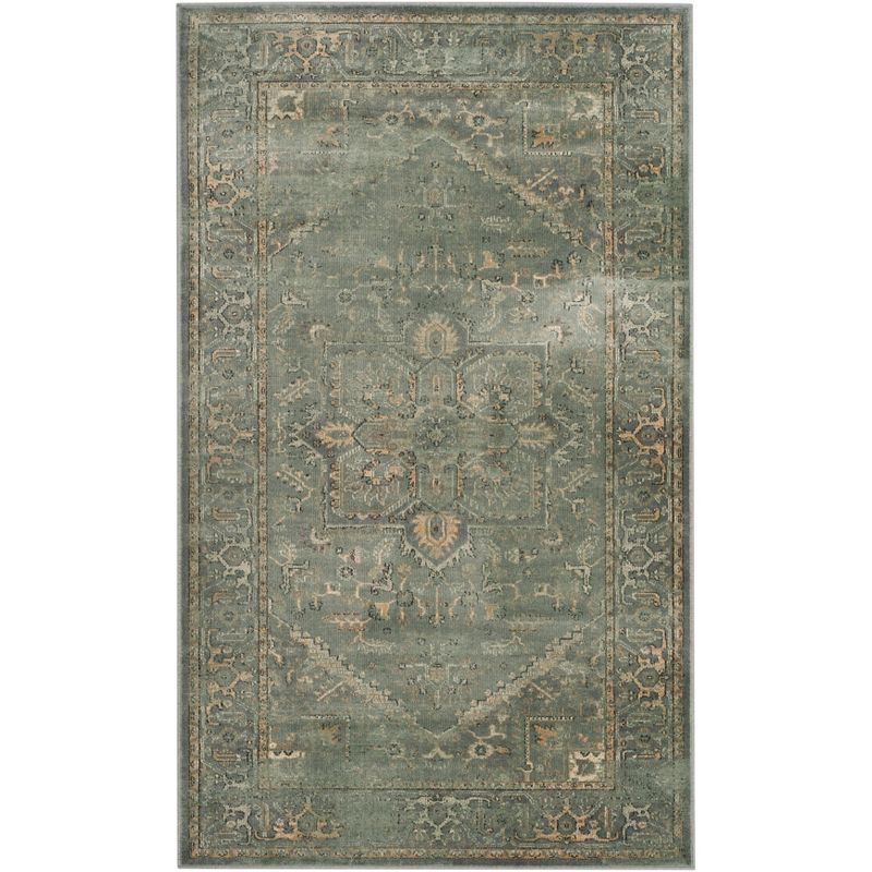 Heirloom Gray Hand-Knotted Viscose Blend Area Rug - 3'3" x 5'7"