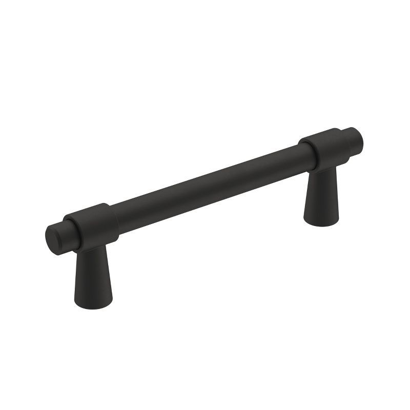 Matte Black Steel Modern Cabinet Bar Pull with Mounting Hardware