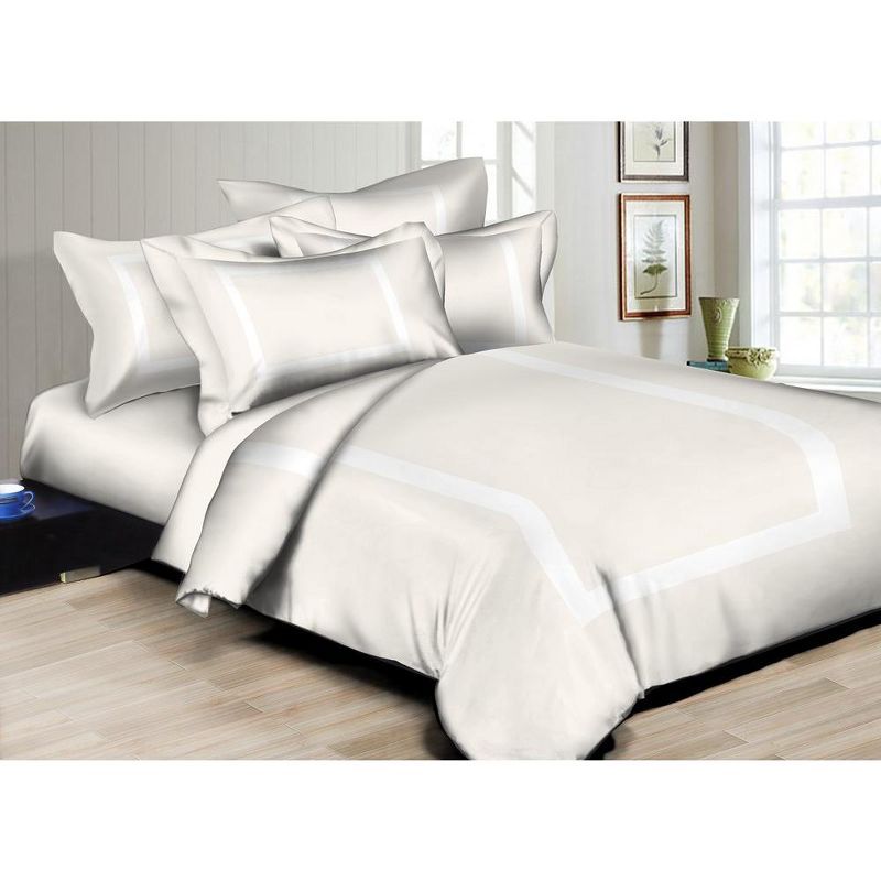 Ivory Queen Lightweight Cotton Duvet Cover Set