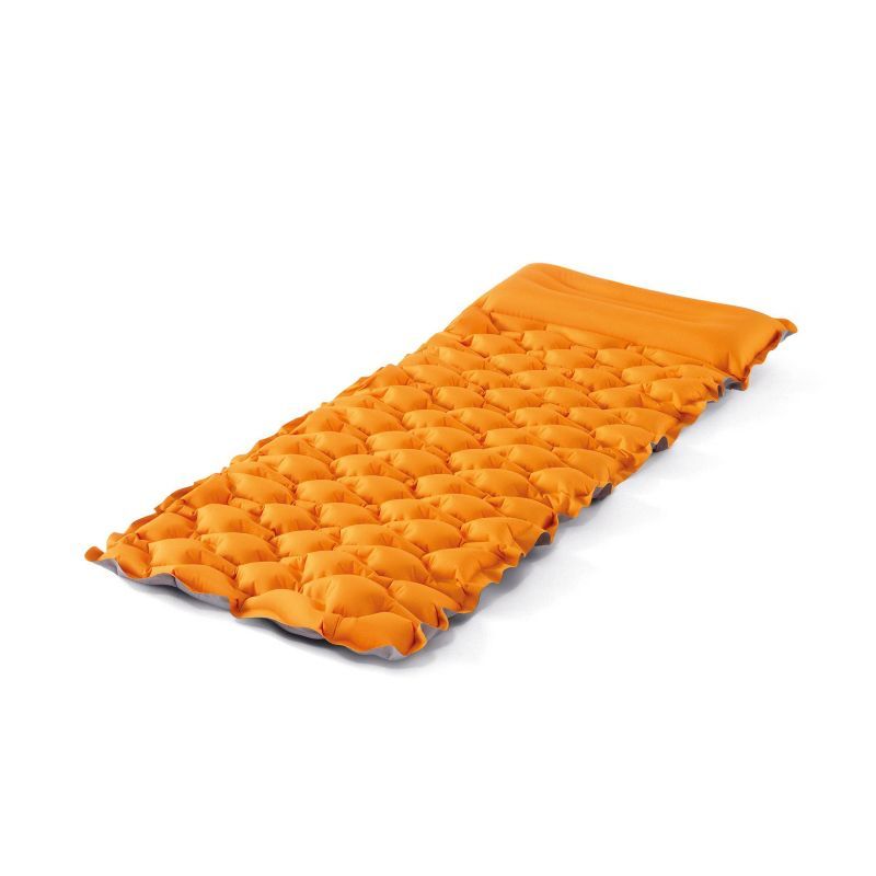 Intex Orange TPU Camping Sleeping Mat with USB Pump