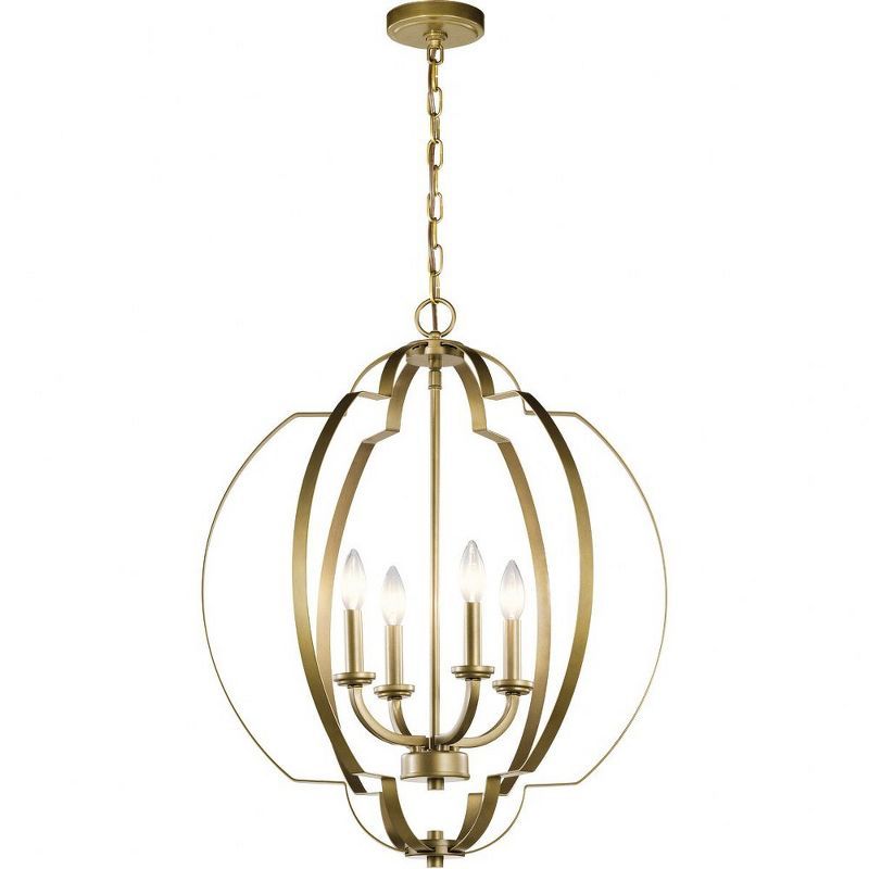 Voleta 26.25" Brass 4-Light Foyer Pendant