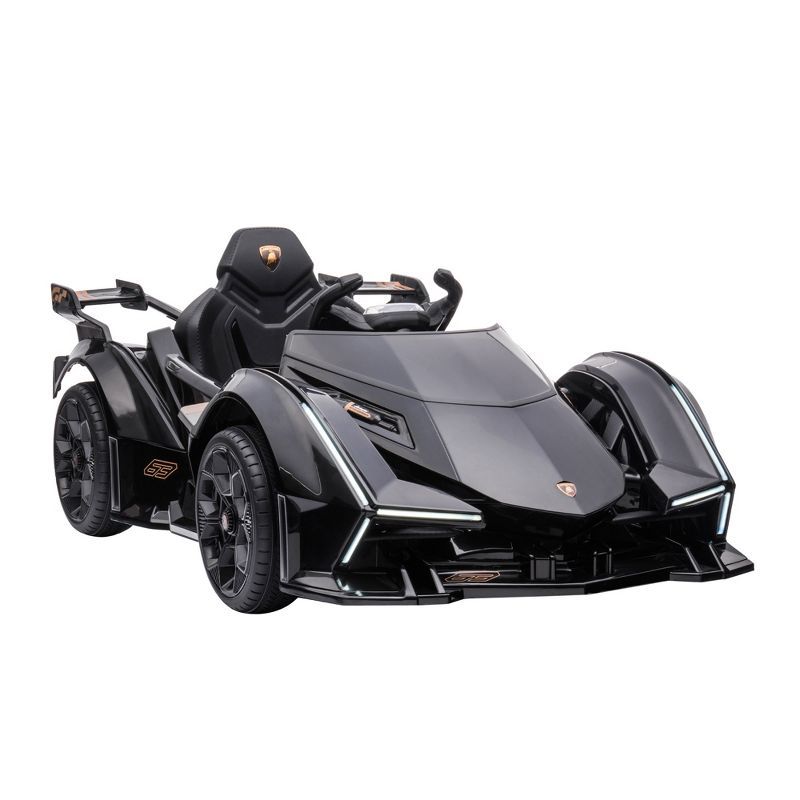 Black 12V Electric Ride-On Sports Car with Remote Control