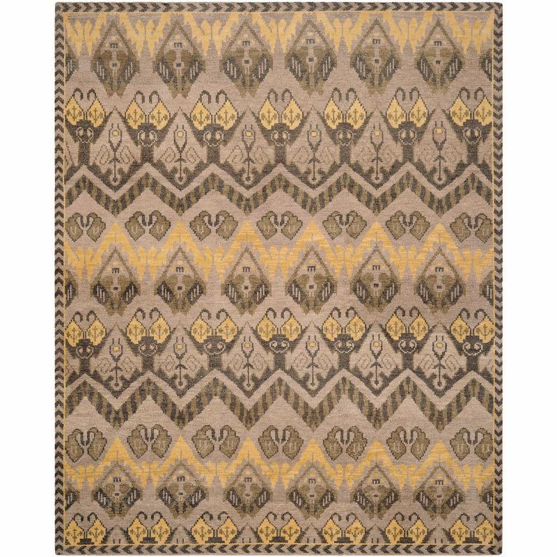 Hand-Knotted Black Wool Textured Area Rug - 54" x 12"