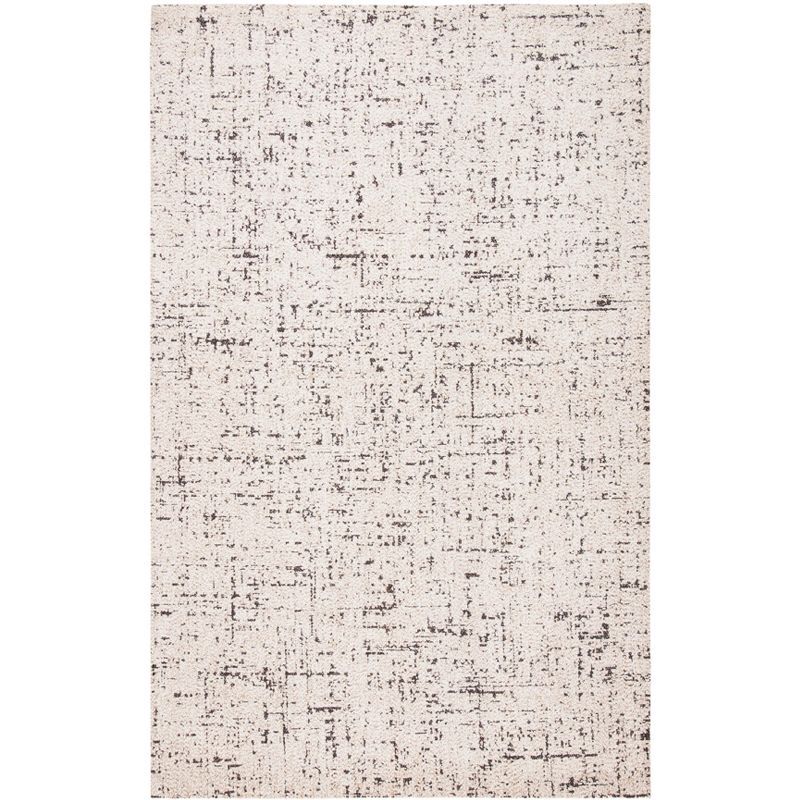 Ivory and Natural Flat Woven Rectangular Area Rug