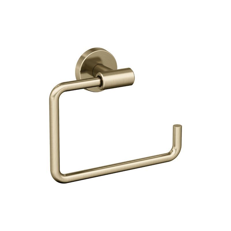 Amerock Golden Champagne Wall Mounted Towel Ring