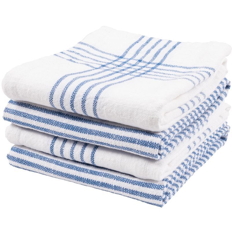 Monaco Blue and White Cotton Kitchen Towel Set