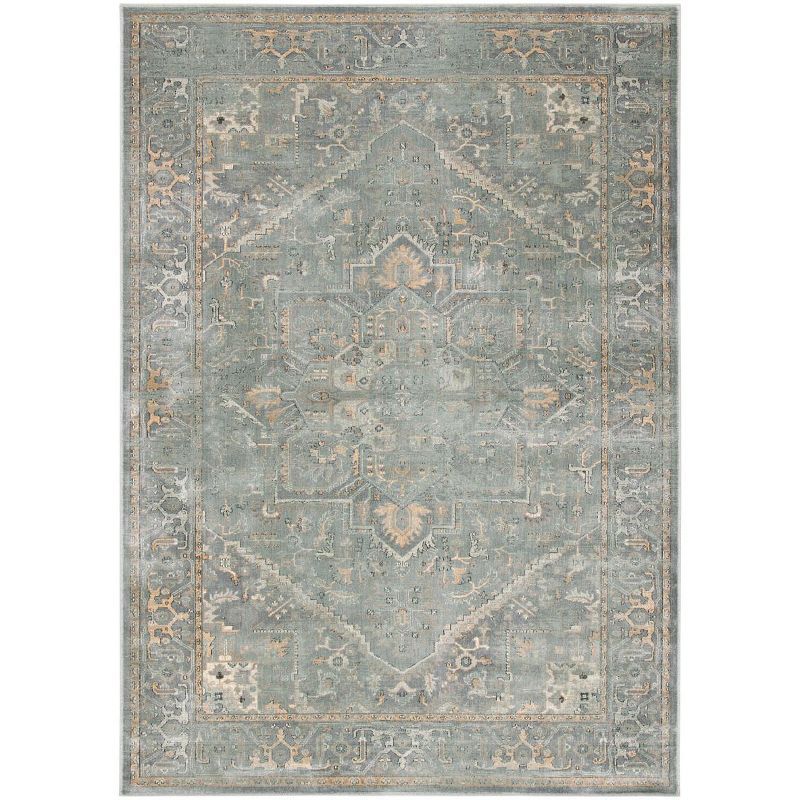 Elegance Redefined Hand-Knotted Viscose Area Rug - Gray, 6'7" x 9'2"