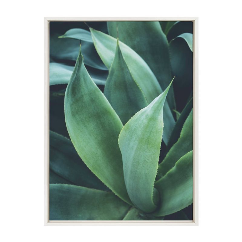 Sylvie Agave II Framed Canvas Wall Art, 23" x 33"