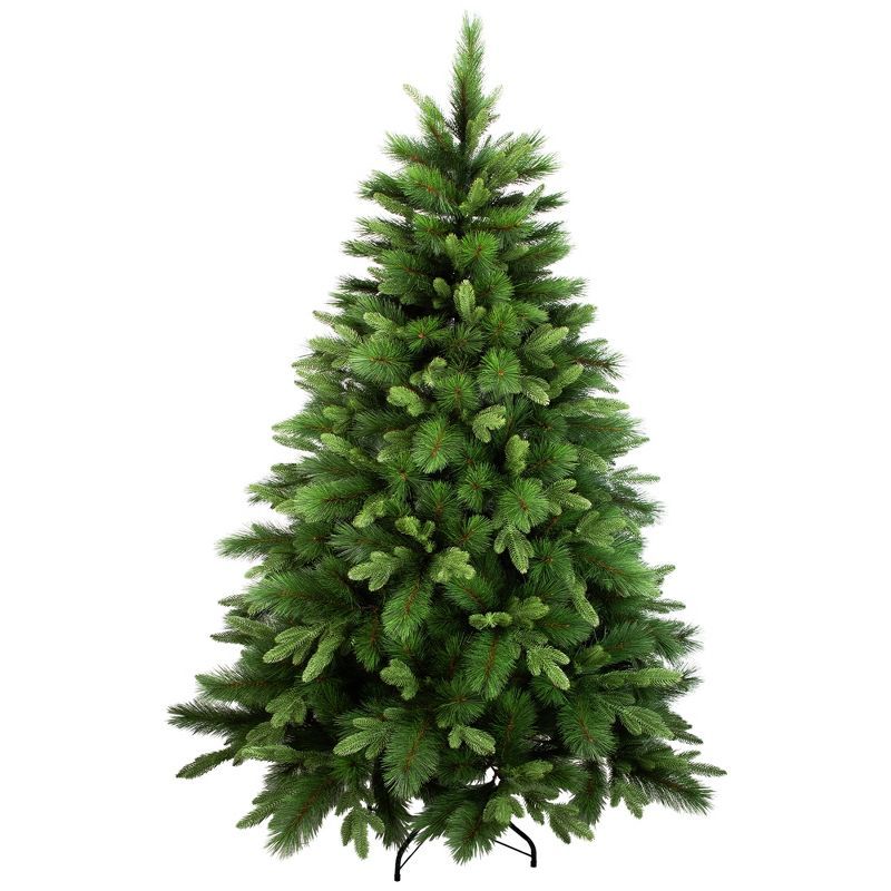 Realistic Green Pine Full Artificial Christmas Tree - 6.5' Unlit