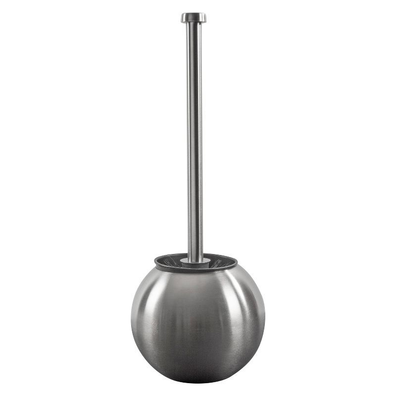 Stainless Steel Globe Design Toilet Brush and Holder