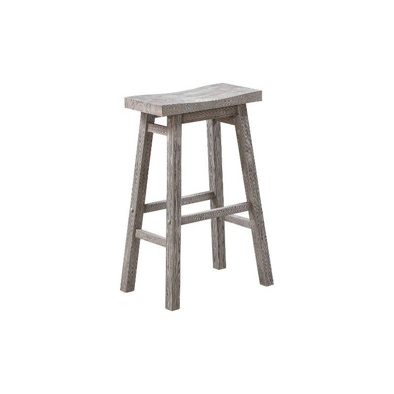 Sonoma 29" Storm Gray Wire-Brush Saddle Barstool