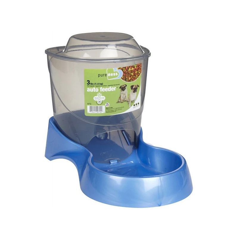 Van Ness 3 lb Blue and Clear Plastic Auto Feeder