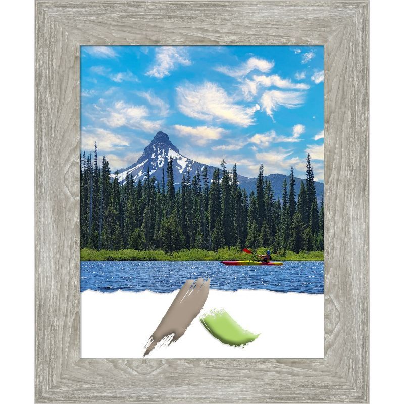 Dove Greywash Narrow 11x14 Wood Wall Frame