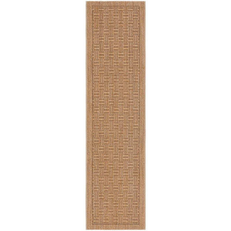 Natural Sisal Geometric 2' x 8' Runner Rug