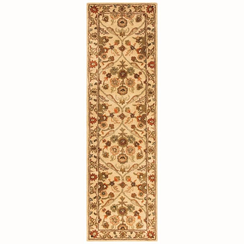 Gold and Beige Hand Tufted Wool Area Rug